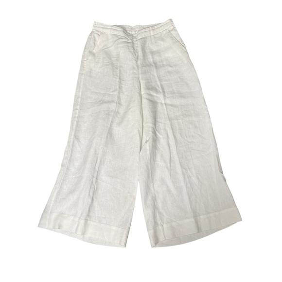 Chico’s Wide-Leg Linen White Pants Size 12 - Picture 1 of 4